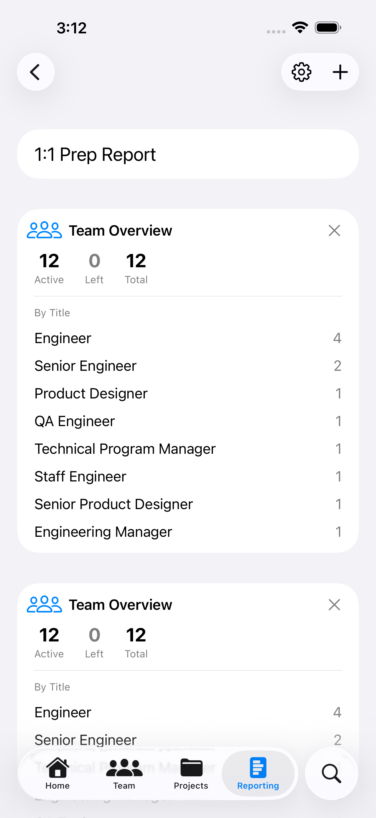 Reports on iOS